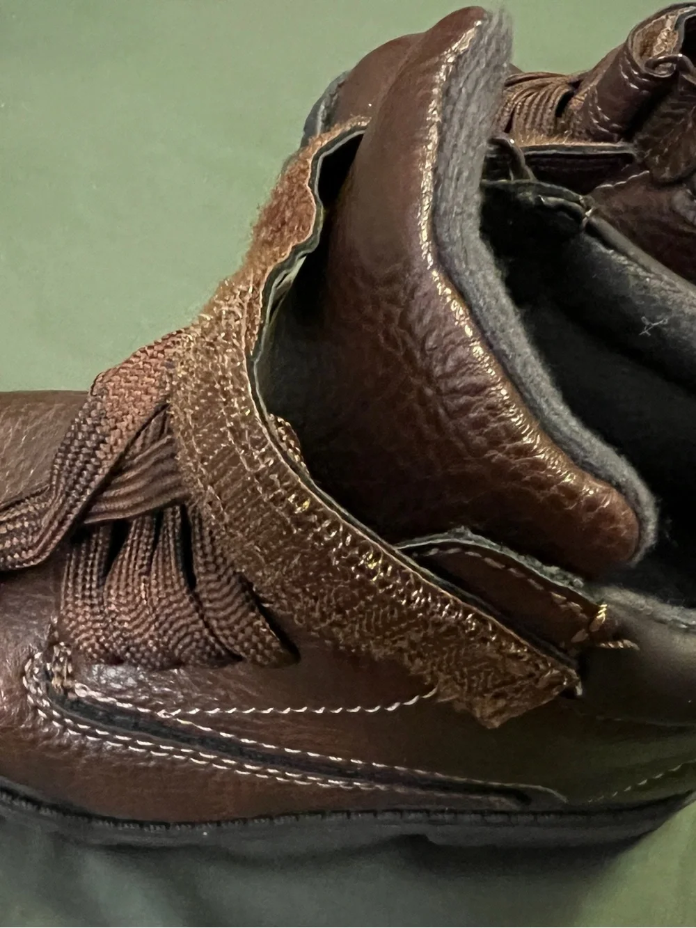 Carter’s Brown Faux-Leather Kids Ankle Boots Size 10